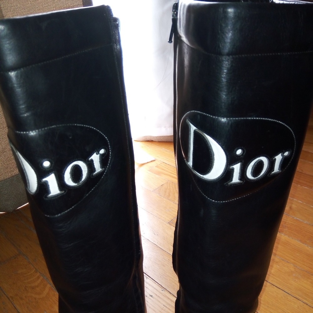 Rarely Worn Leather "Christian Dior Boots: - Picture 5 of 5